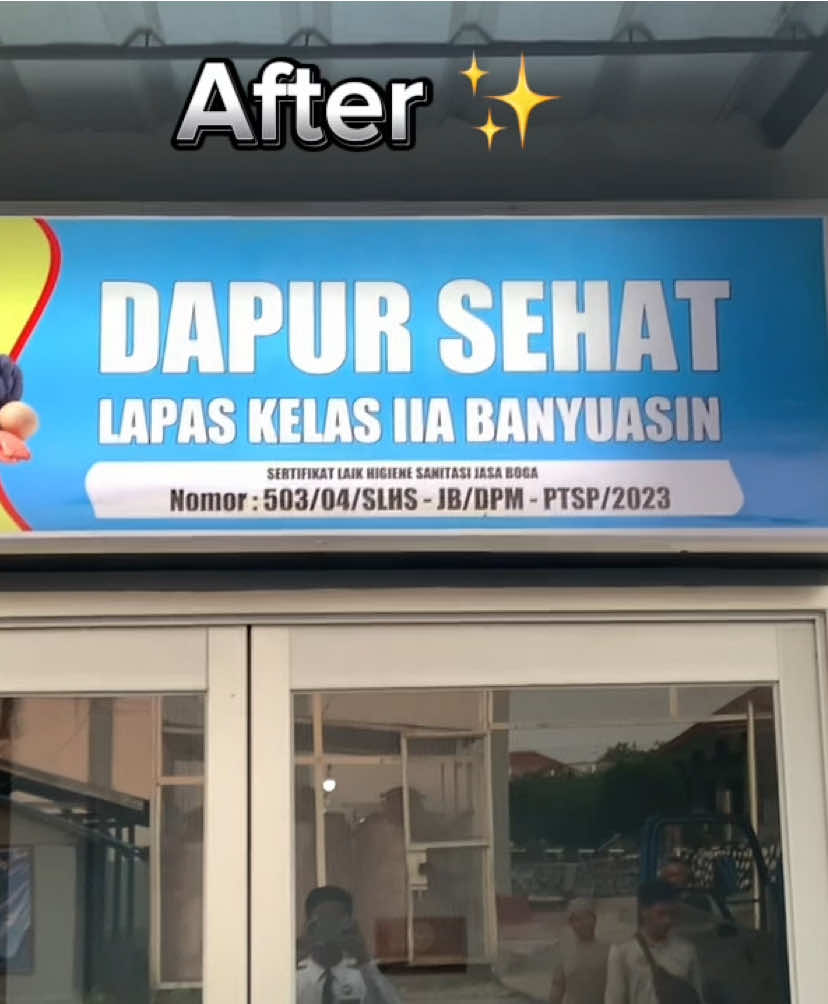 ✨ Transformasi Lapas Kelas IIA Banyuasin ✨ Dari dapur lama menuju Dapur Sehat yang lebih bersih, higienis, dan modern ✅ Langkah nyata untuk memberikan pelayanan terbaik dan menjamin kualitas makanan bagi Warga Binaan. 🍲🥦 #kemenimipas #ditjenpas #kanwilditjenpassumsel #lapasbanyuasin #MANTAP  @tetra destorie 