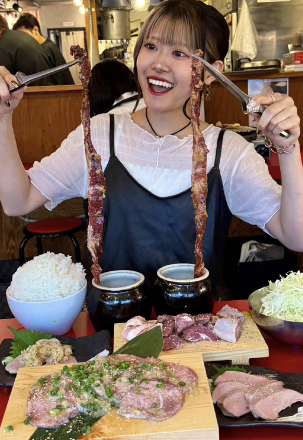 大食い女子の休日ランチ🍚 みんなにシェアハピ♥️ #焼肉#東京グルメ#大食い #飯テロ #mukbangs 