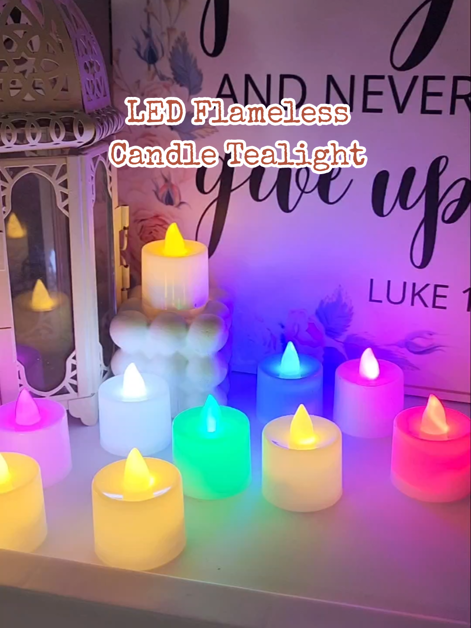 LED flameless candle tealight sobrang dali gamitin—battery operated, reusable, at perfect pang Christmas decors, romantic dinners, o kahit pang Undas #LEDFlamelessCandle #tealight #ledflamelesscandlelight #flamelesscandle #flamelessledcandle 