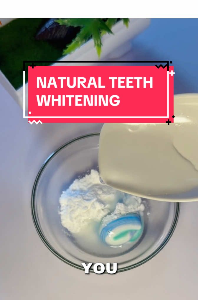 How to whiten teeth naturally. Natural remedy for teeth whitening. #teethwhitening #naturalremedy #diyteethwhitening #naturalsmile 