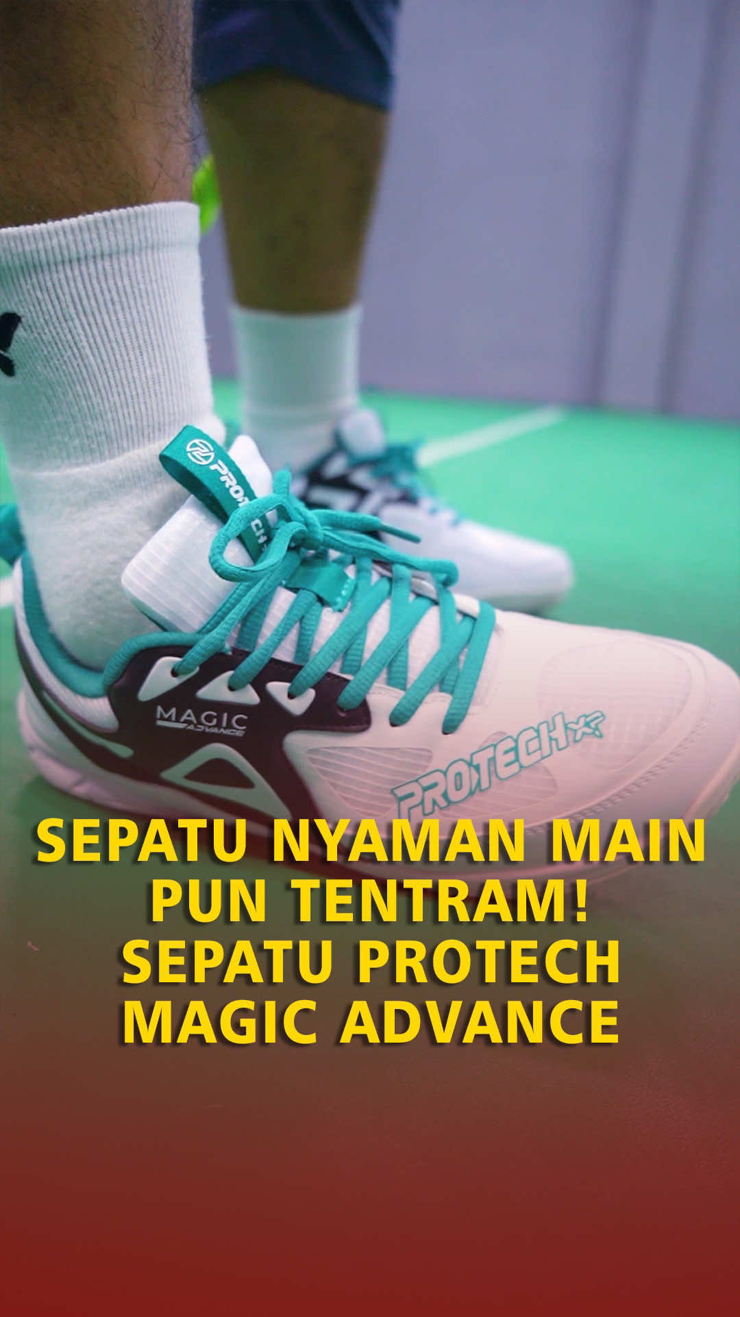 Sepatu Nyaman Main Pun Tentram Sepatu Protech Magic Advance _ #badminton #sepatubadminton #sepatubadmintonmurah #protech #badmintonindonesia 