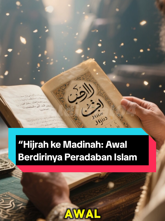 “Hijrah ke Madinah: Awal Berdirinya Peradaban Islam” Hijrah ke Madinah Pada tahun 622 M, Nabi Muhammad ﷺ dan para sahabat harus meninggalkan Makkah karena penindasan kaum Quraisy. Mereka menempuh perjalanan panjang menuju Madinah demi menyelamatkan iman dan membangun kehidupan yang lebih baik. Di Madinah, mereka disambut hangat oleh kaum Anshar yang rela berbagi rumah dan harta. Peristiwa hijrah ini menjadi awal terbentuknya masyarakat Islam yang damai dan menjadi penanda awal kalender Hijriyah. #HijrahKeMadinah #SejarahIslam #KisahHijrah #PerjalananHijrah #HijrahNabiMuhammad 