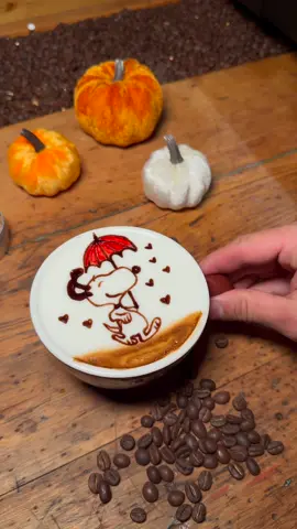 Snoopy love rain ❤️☔☕