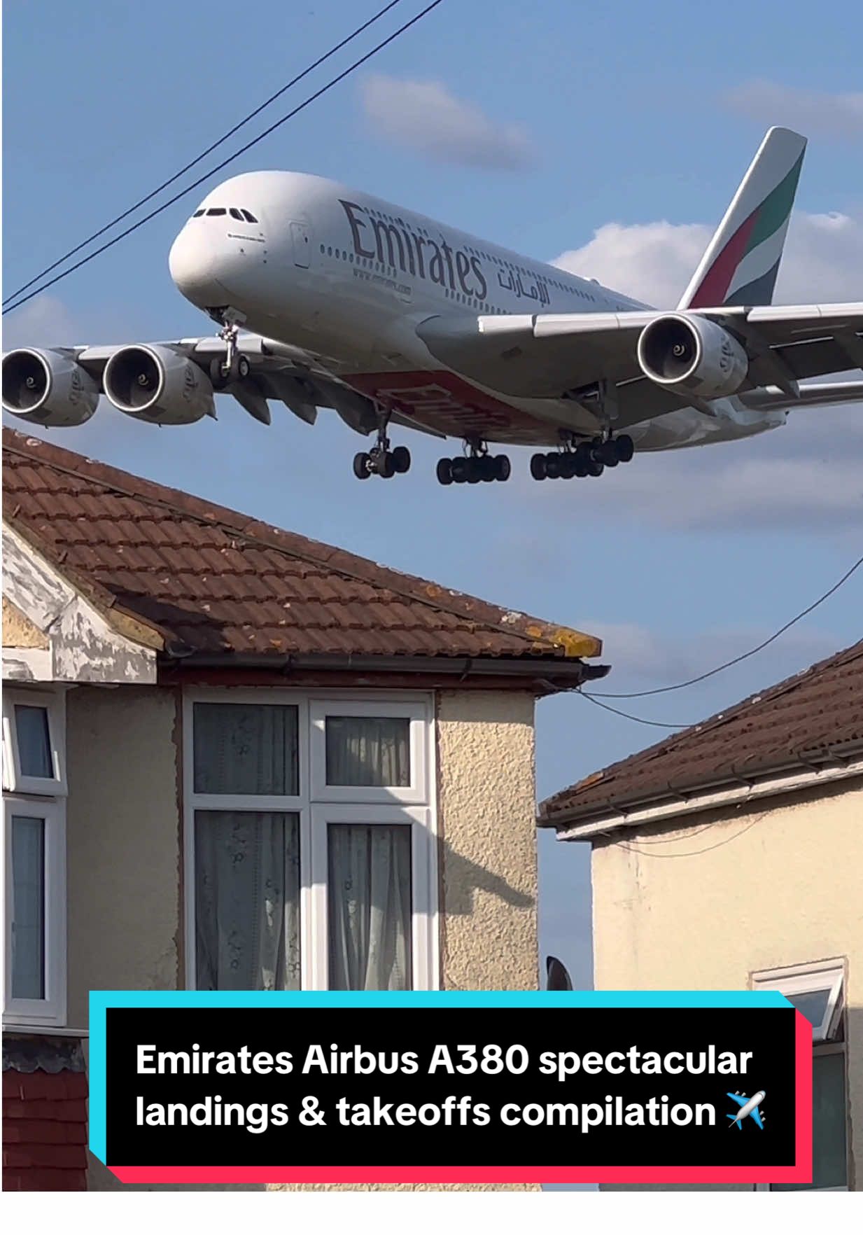 Emirates Airbus A380 Spectacular Landings & Takeoffs Compilation 😮✈️🇦🇪 #emirates #airbus #aviation #viralvideo #fyp 