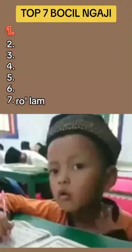 top 7 Bocil ngaji#top7 #humortiktok #lucu_ngakak #fyp 