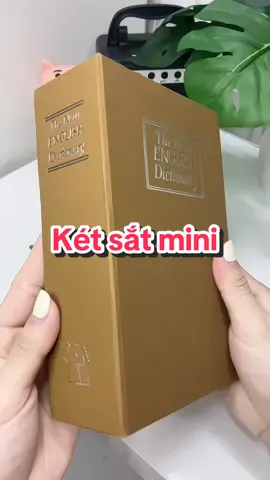 Két sắt mini hình quyển sách #review 