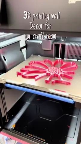 I 3D printed this huge flowers for one of the walls in my craft room 😍 #bambulab #3dprints #h2s @BAMBULAB Official 
