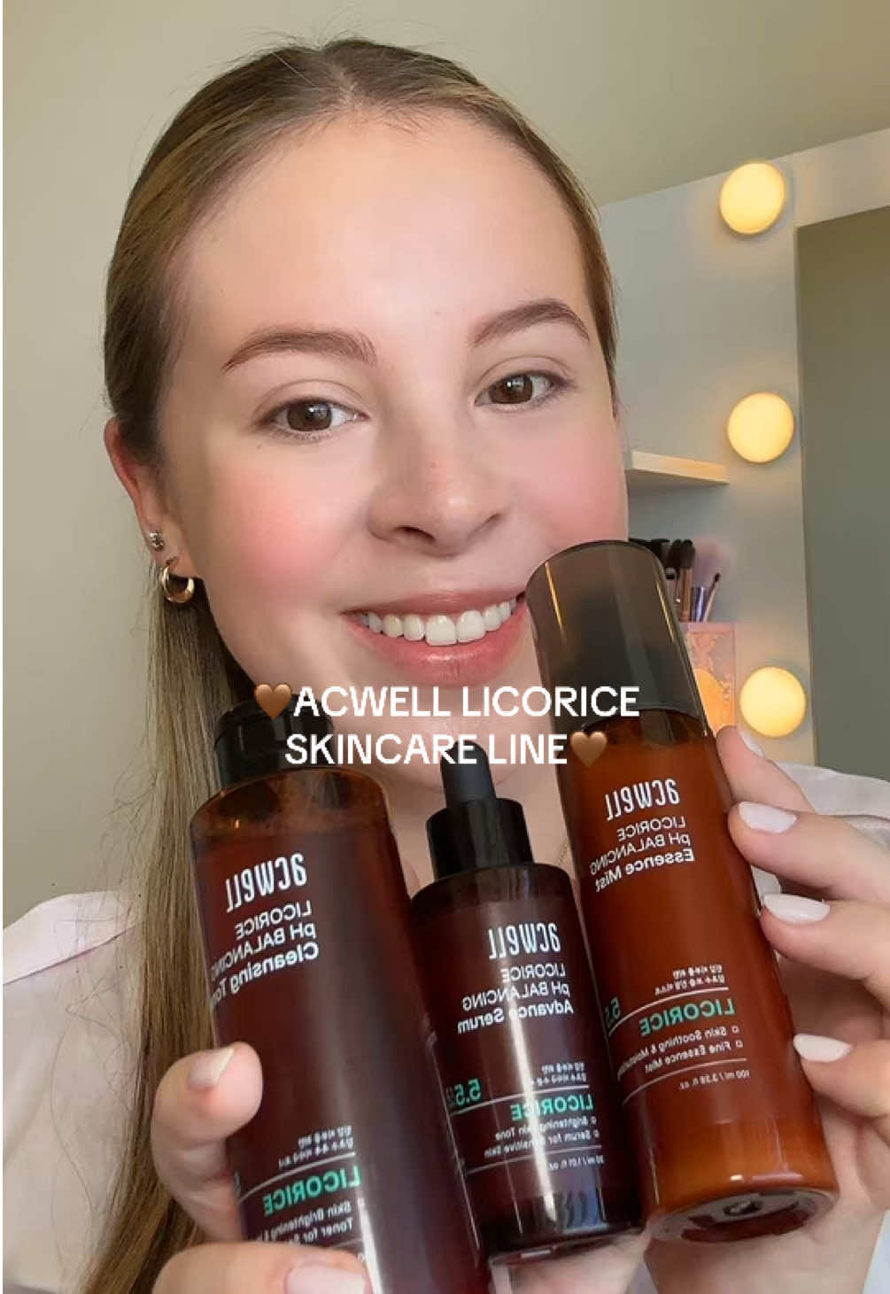 acwell’s licorice skincare line>>🤎 @acwell_official #acwell #brighteningskincare #kbeautyroutine #autumnglow #koreaglowup