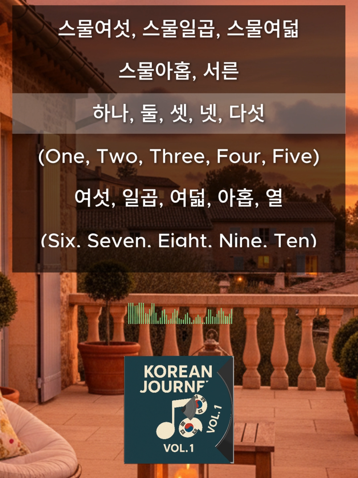 1~30 Korean number song 🎵 #LearnKorean #KoreanMusic #LanguageLearning #KPopVibes