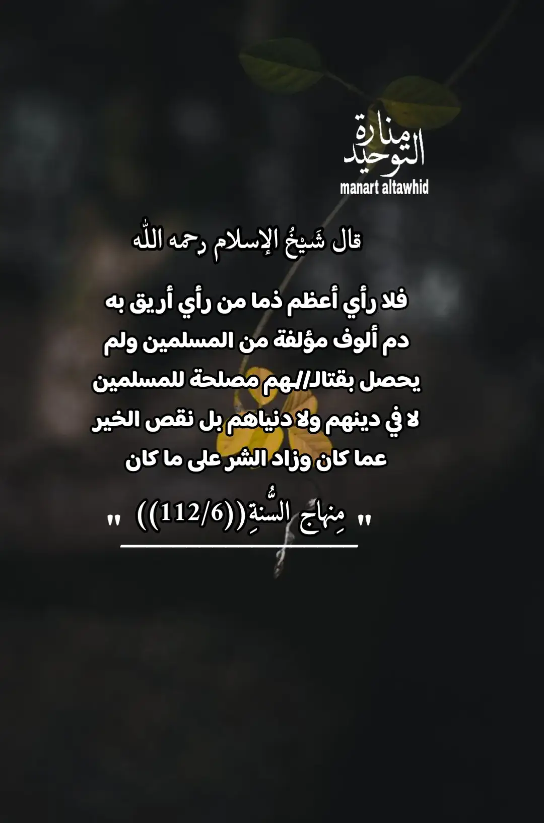فلا نامت أأعين الجـ//ـبناء أن ظنوا أنتهت  دولة الإسـ...ـلام بِأخذِ الثـ..ـأرِ للمسلمين #لا_إله_إلا_اللَّه #منارة_التوحيد 