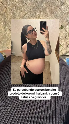 o segredo tá nesse pote rosé! #fyp #estrias #gestacao #maternidade 