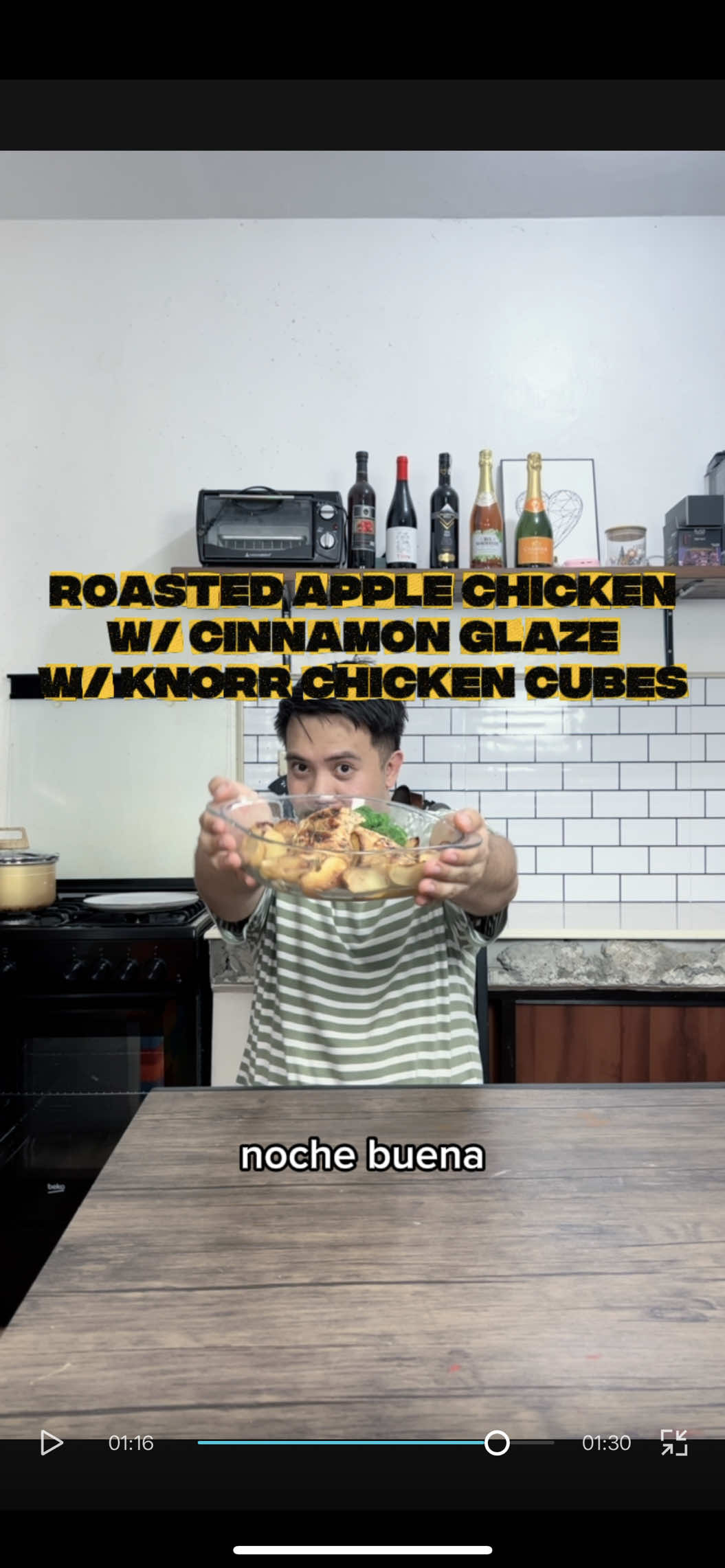 Pasko na! Well, dito saten sa Pinas, as early as September, Pasko na! May ihahanda na ba kayo sa Noche Buena? Try nyo tong Roasted Apple Chicken w/ Cinnamon Glaze na manamis-namis, super sarap and super easy lang iprepare! May sarap ng isang kilong chicken kahit isang piraso lang ng Knorr Chicken Cubes ang ilagay. Maging professional chef this Christmas, kasi sa Knorr, kaya mong iluto yan! 🟨 @Knorrph #KnorrPH #KnorrLutoMoYan