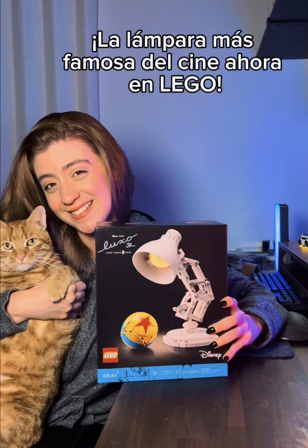 Armando el @LEGO de Disney Pixar Luxo Jr. en un momento cozy y tranquilo ✨🧩☁️  #lego #disney #pixar #cozy #DIY 