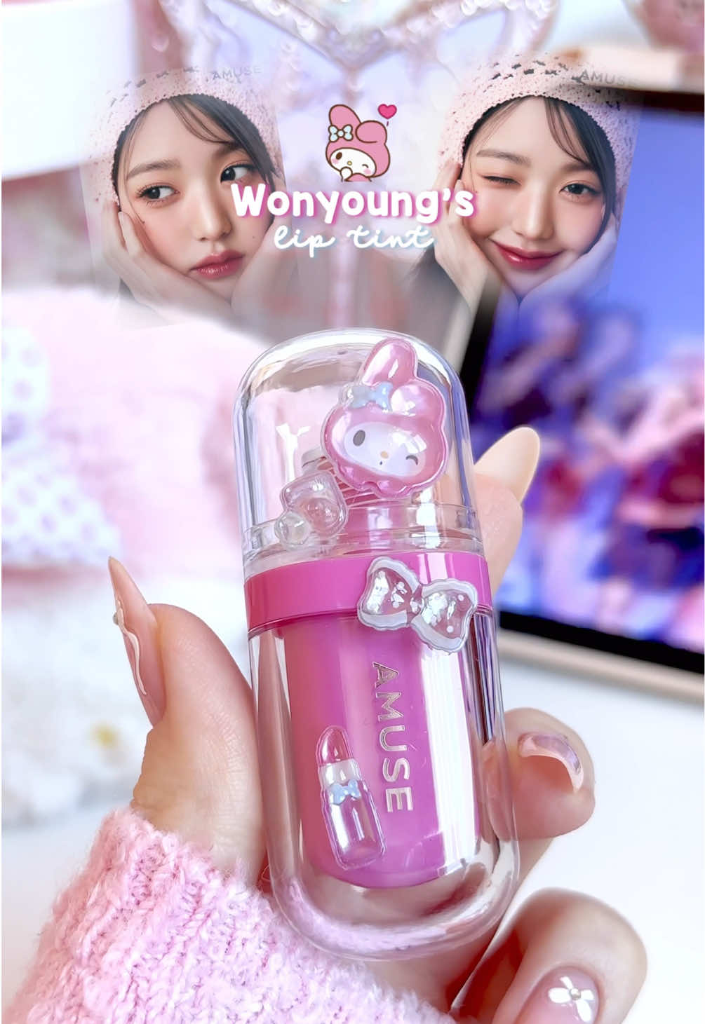 Wonyoung’s lip tint🩷 @AMUSE Seoul  06 Seoul Girl Available on @YesStyle 💞 Rewards code: ANNA722 @YesStyleInfluencers  #yscheekykiss #kbeauty #wonyoung #liptint #amuse 