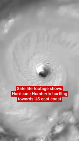 Satellite footage captured Hurricane Humberto hurtling towards the US East Coast. Humberto remained a strong Category 4 storm in the Atlantic, having weakened very slightly, threatening Bermuda on Sunday (28 September). The National Hurricane Center Miami warned that swells from Humberto will affect the US East Coast beginning Monday, and they are likely to cause life-threatening surf and rip current conditions. It also placed a Tropical Storm Watch in effect for the East coast of Florida from the Palm Beach/Martin County Line to the Flagler/Volusia County Line as Tropical Depression Nine moved through the Bahamas. #news #hurricane #humberto #usnews #bermuda