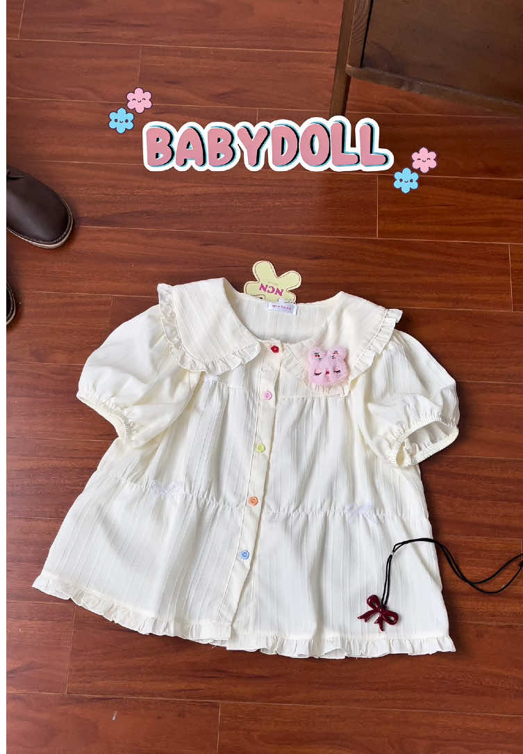 Dễ thương quá #áo #babydoll #aoxinh #aokieuhottrend #reviewdoxinh 