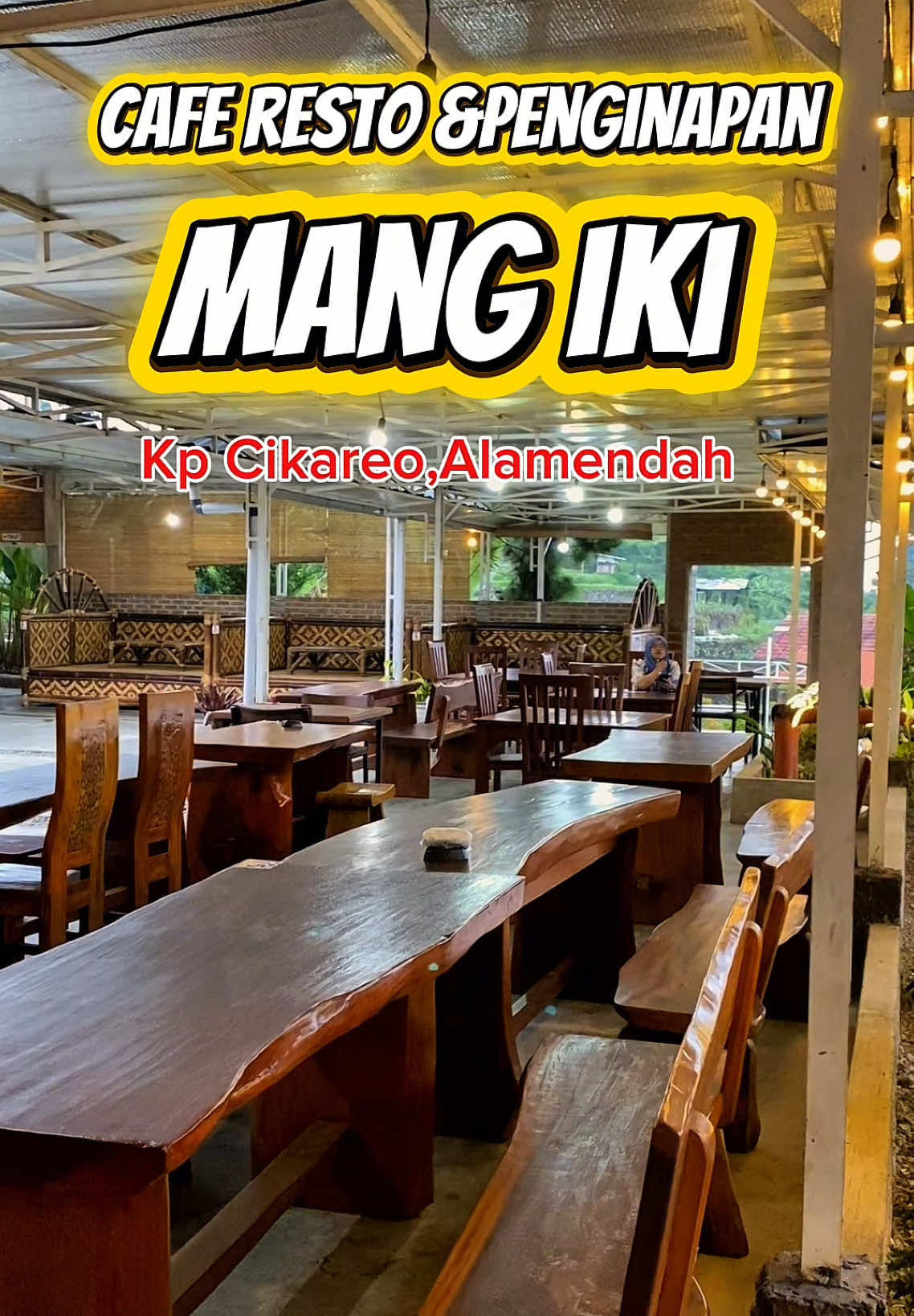 Rekomendasi kuliner ciwidey  Cafe resto dan penginapannya mang iki  Lokasi di Cikareo, Alamendah  @Mang iki Cafe_resto_penginapan  #kulinerciwidey #umkmciwidey #jajananciwidey #fyp #kulinerbandung 