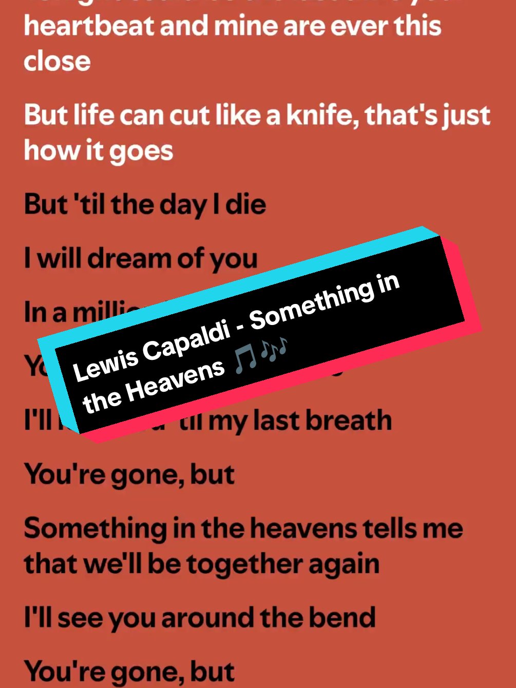 Lewis Capaldi - Something in the Heavens 🎵🎶 #Music #Lyrics #Spotify #LewisCapaldi #SomethingInTheHeavens 
