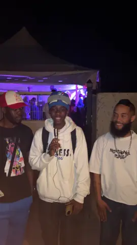 We caught up with one of the hot acts of the mask fest🔥💯@gentle vito @@ FISHRMAN #music #limitlessteekay #bacardi 