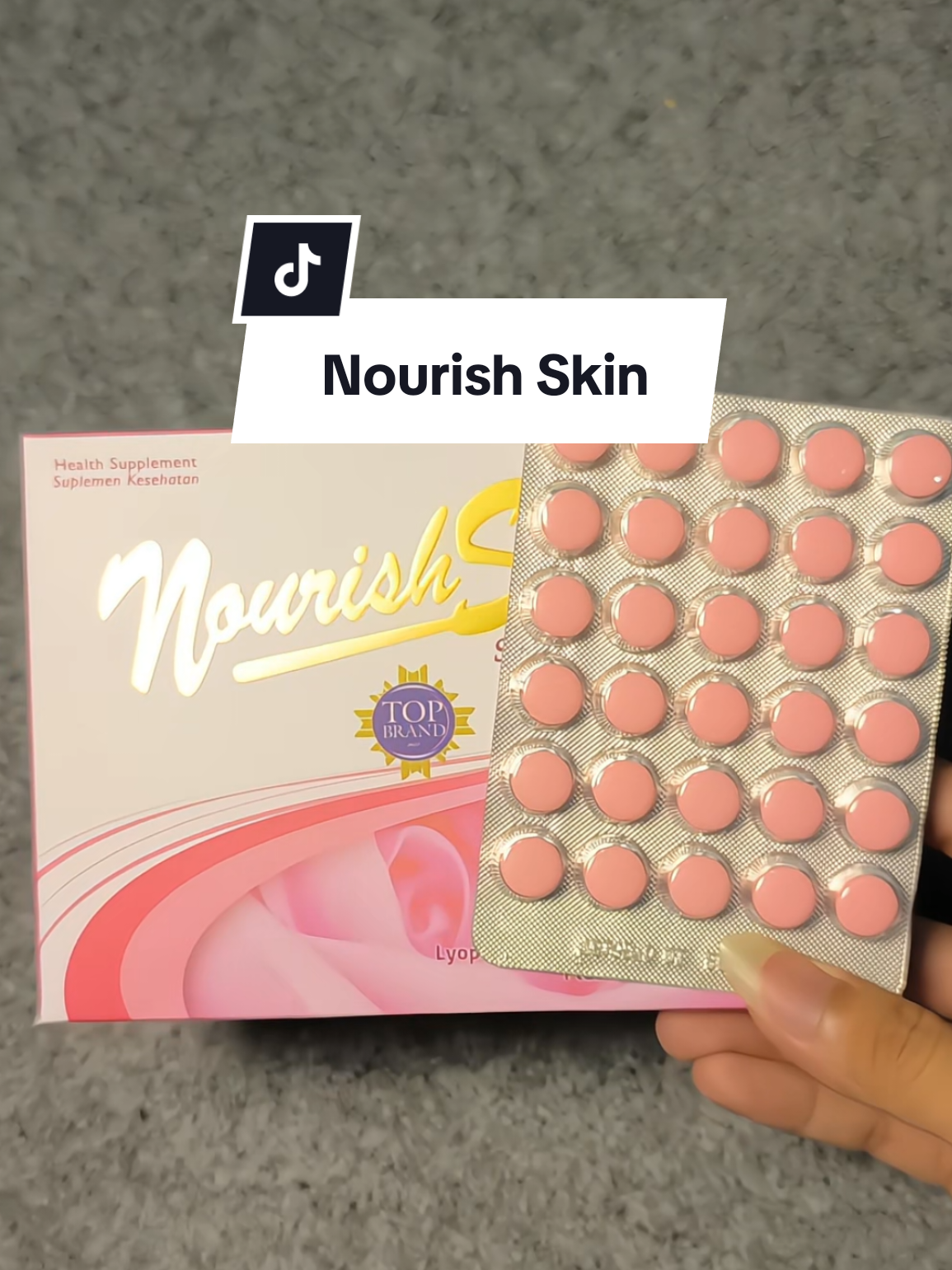 ini yang isi 30, aku biasa minum sehari sekali setelah makan. #nourishskin #suplemenkulit #GlowUp #acnefighter #fyp 