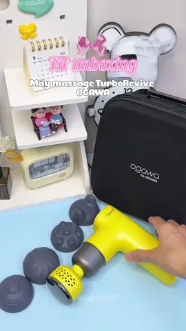 Thư giãn cực máy sịn lắm ý #OgawaVietnam #turborevive #massagegun #massagenonglanh #xuhuong 