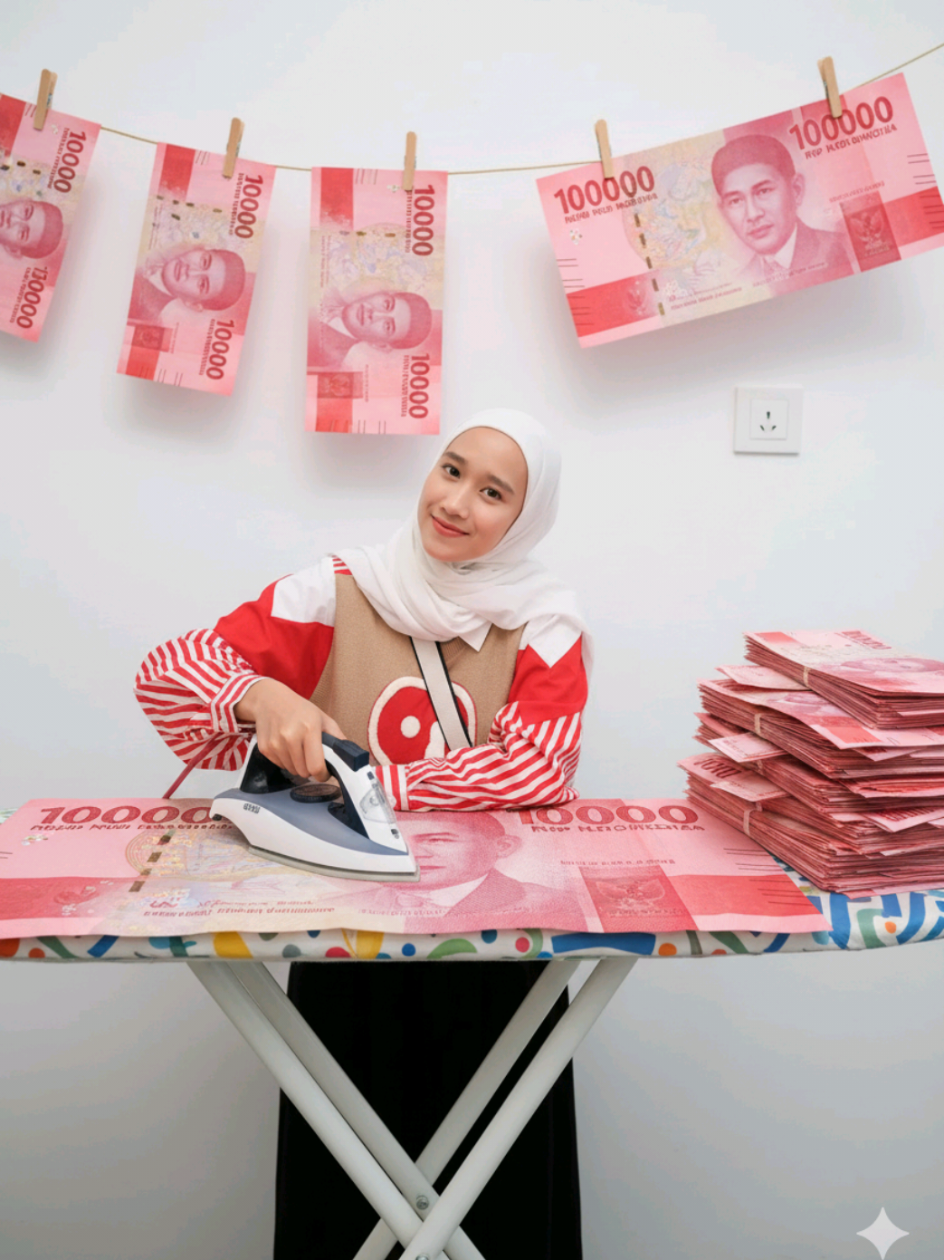 MasyaAllah ngga usah repot uangku banyak stoknya 😜 #geminiai #prompterchallenge #jointrend #fyp #fypシ゚ 