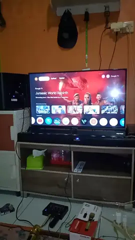 tutorial karokean dengan TV Polytron Soundbar #tvpolytron #robotrb590 #gajiansale 