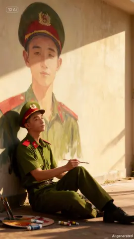 Có những ngày nắng đổ, chỉ muốn lặng yên vẽ nên bức tranh của chính mình ☺️☺️☺️#congannhandanvietnam👮‍♀️ #xuhuong 