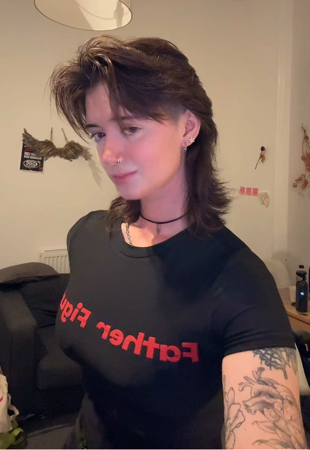 don’t read the shirt… (if you saw this before no you didn’t… reposting bc quality got fucked) #lgbt #lesbiansoftiktok #butch 