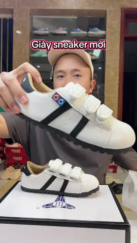 Giày sneaker mũi sò, quai dán, chất liệu da cao cấp #manhgiay #giaysneaker #giaythethao #giaynu 