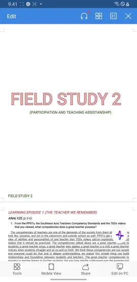 FS2 COMPLETE ANSWERS PER EPISODE #futureeducator #FieldStudy 