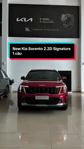 New Kia Sorento 2.2D Signature màu Đỏ CR5 phiên bản 1 cầu. Giá từ 1389tr liệu có đáng lựa chọn. #nhathaomazdakia #kia #sorento #suv #xh 