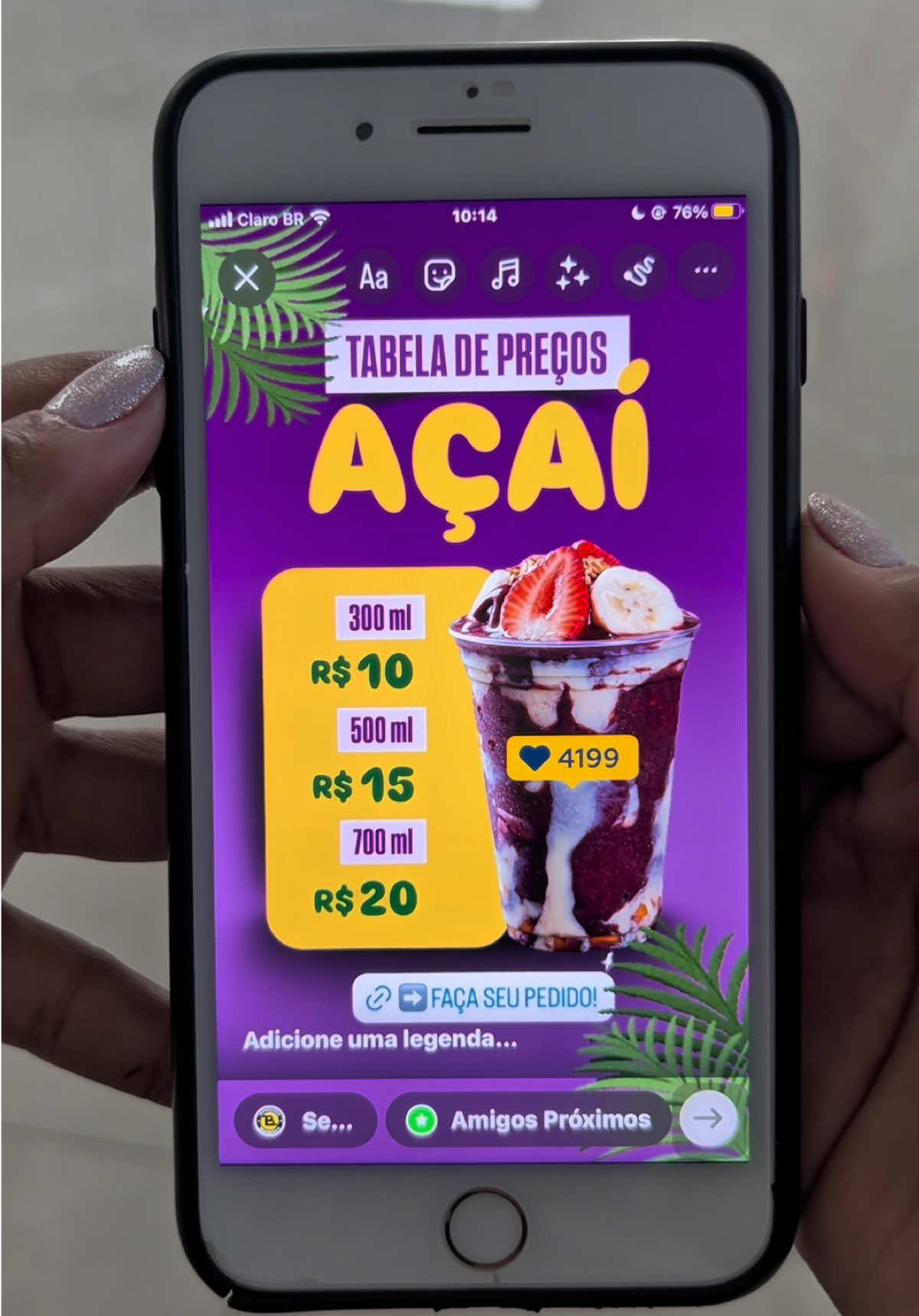 Respondendo a @Sophia_244.zxx Quer deixar sua acaiteria ainda mais irresistível nos Stories? 🤩 Com essa dica criativa, você vai mostrar seu açaí de um jeito que dá vontade de pedir na hora! 😋📲 #Açaí #StoryCriativo #MagDicas #Acaiteria