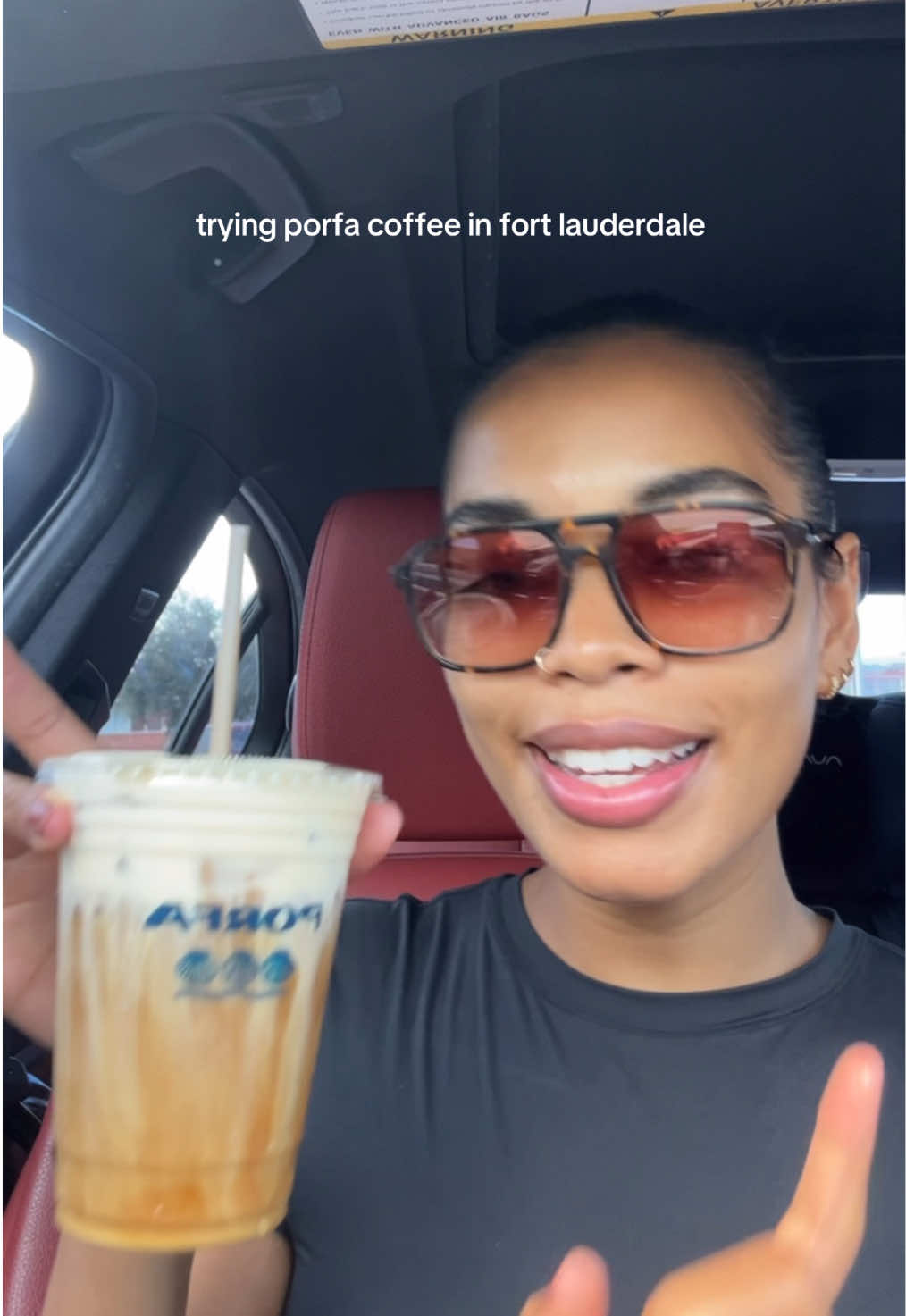 @PorfaCoffee they had me at homemade syrups & mallorca inspired #porfacoffee #please #newcoffeeshop #coffeeshop #thingstodoftlauderdale #fortlauderdale #broward #icedlatte #coldbrew #matcha #coldfoam #homemadesyrups #latina #fyp #foryou #momlife #MomsofTikTok #coffeeholic #girltherapy 