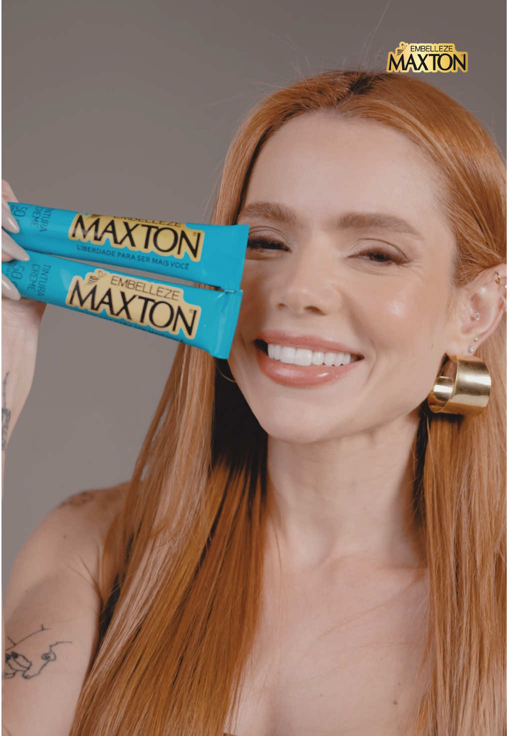 A @Thais Vasconcellos 💫 deu close e colocou o cabelo pra jogo com Maxton 9.43 Ferrugem! 💥 #Maxton #MaxtonFerrugem #Embelleze #Cabelos #Tintura 