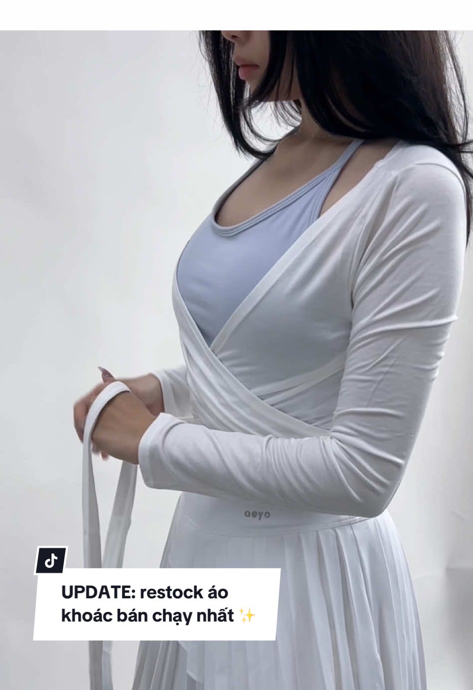 Tin vui cho các nàng iu là qua tuần aeyo restock LACE và ra mắt thêm màu mới ✨💕 #fyp #cardiganoutfit #pilates 