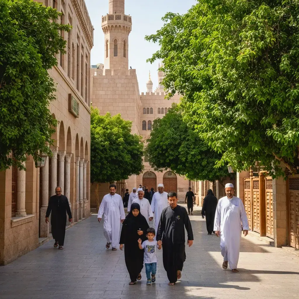 madinah munawra  Madinah, the City of the Prophet, shines bright A beacon of faith, where Islam's history takes flight  The Masjid an-Nabawi, a mosque of grandeur and might Where the Prophet Muhammad's tomb is a sacred sight  The city's streets are lined with date palms, green and tall  A tranquil oasis, where faith and peace enthrall  Madinah's rich history and heritage are palpable and realMadinah's rich history and heritage are palpable and real  A place where Muslims from all over the world come to feel  The city's warm hospitality and welcoming smile Make it a place of pilgrimage, worth traveling a long while  #plztiktokteamdontunderviewmyvideos #foryoupage