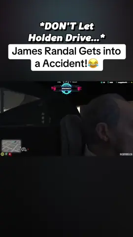 James Randal Gets into a Accident!😂 #jamesrandal #fivem #fyp #gtarp #funnyvideo 
