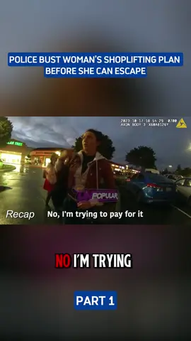 Police stopped her shoplifting plan in its tracks 🚨 #bodycam #cops #police #foryou 