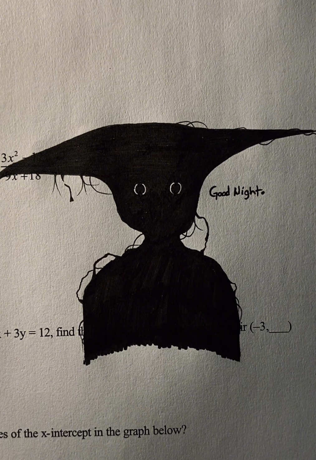 Day 5 of traumatizing my math teacher #drawing #horrortok #funny #sketchbook #fypシ 