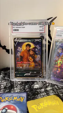 🌹Flowers fade. Chocolates melt.🌟But your custom Pokecard lasts forever. Perfect gift for couples - 50%OFF now!#couple #couples #gift #christmasgiftideas #pokemoncards