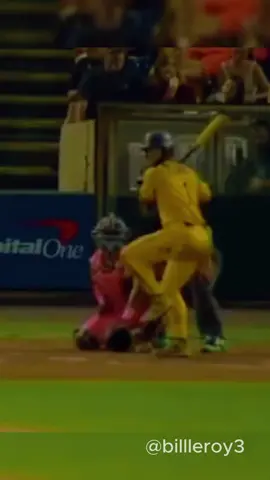 Swing hard in case you hit 💪🏼 #fyp #baseball #savannahbananas #funny #homerun 
