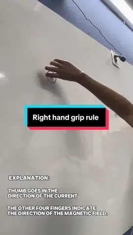 Right hand grip rule #csec #stem #physics 