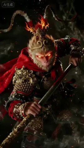 #SunWukong #MonkeyKing #ChineseMythology #FantasyArt  #LegendaryHero #EpicBattle #JourneyToTheWest #Wukong