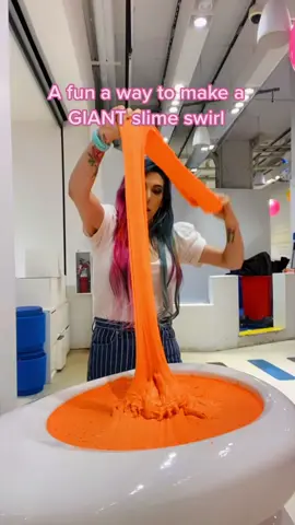 GIANT #slime swirl! #slimetricks #slimeswirl @SloomooInstitute 