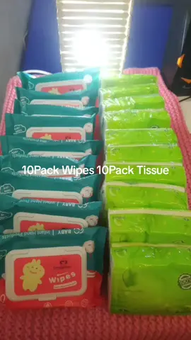 20PCS baby wipes and tissue Combo Unscented baby wipes 10 packs 80 sheets tissue wipes Facial paper Unscented 