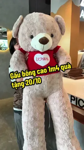 Gấu bông cao 1m4 quà tặng 20/10 #gaubong #gaubongquatang #gaubongcaocap #nabeodaily 