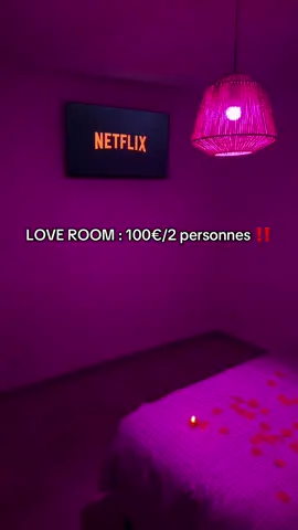 ✨ 100 € la nuit ✨ Pour 2 personnes ❤️ Ambiance romantique & décoration soignée 🌹 Idéal pour une soirée inoubliable 🕯️✨ #loveroom #lille #lens #spaprivatif #couple 