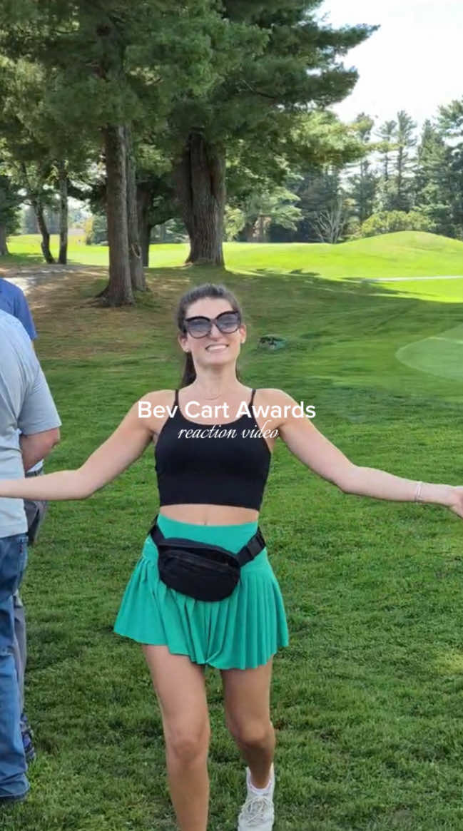 Replying to @Lauralumani Bev Cart Awards video, I couldn’t wait to show you all🤭🛺 #golf #bevcart #golftiktok #cartgirl #golfcourselife 