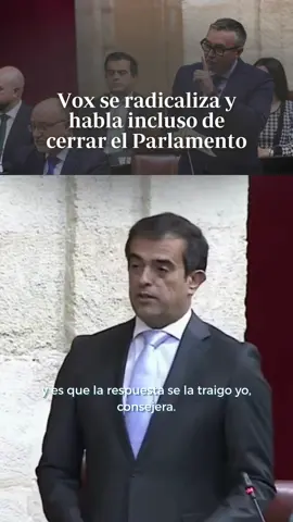 ⚠️🏛️Vox se radicaliza y habla incluso de cerrar el Parlamento El grupo de Manuel Gavira amenaza con polarizar más: se centra en rechazar a los «moros» y hace declaraciones sobre «mujeres violadas» o que deben ir con capucha. 🔗 Sigue leyendo en nuestra web #andalucíahoy #política